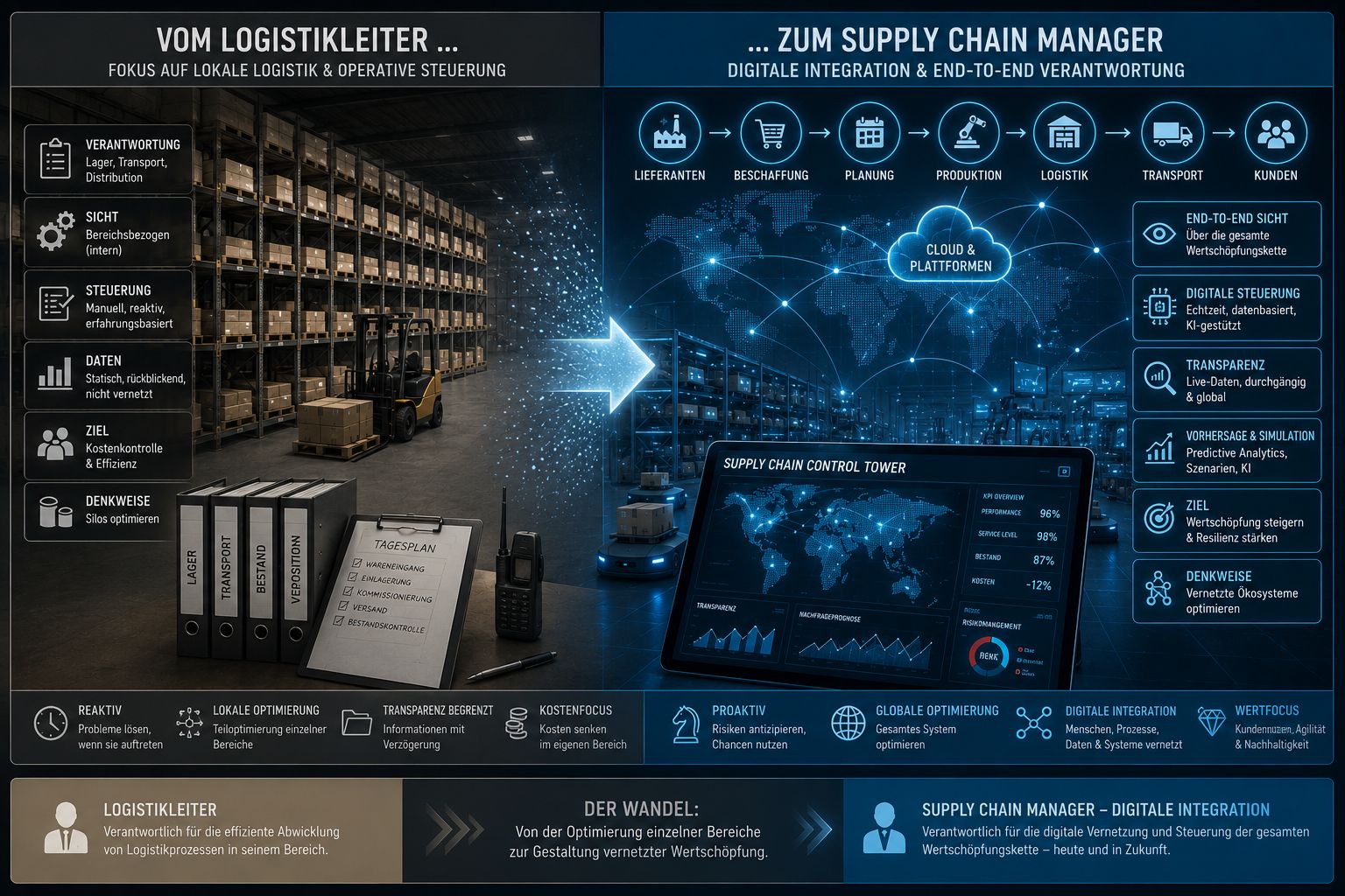 Vom Logistikleiter zum Supply Chain Manager – Digitale Integration der Supply Chain